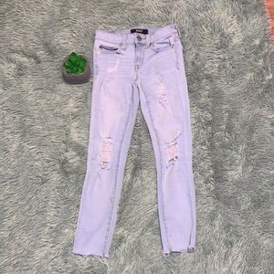 light blue ripped jeans, from aeropostale